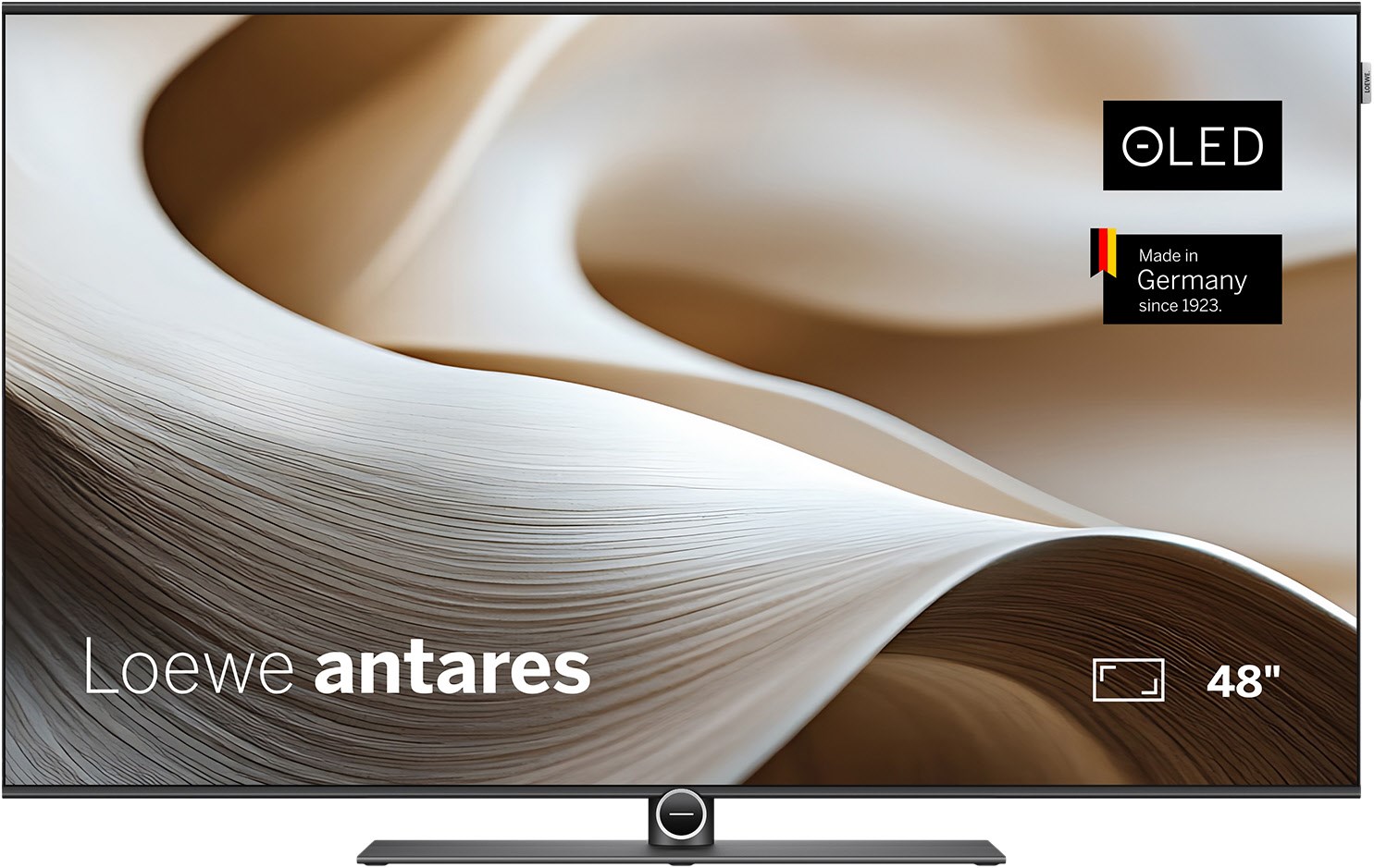 Image of antares 48 121 cm (48") OLED-TV alu black/black, 4K Ultra HD, Smart-TV, 144 Hz, Sprachsteuerung