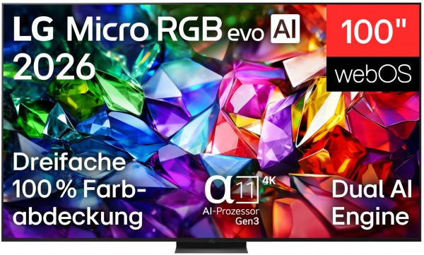 100MRGB96B9 253 cm (100") Micro RGB evo AI TV