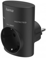 Steckdosenadapter schwarz