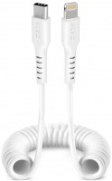 USB-C > Lightning Spiralkabel (1m) weiß