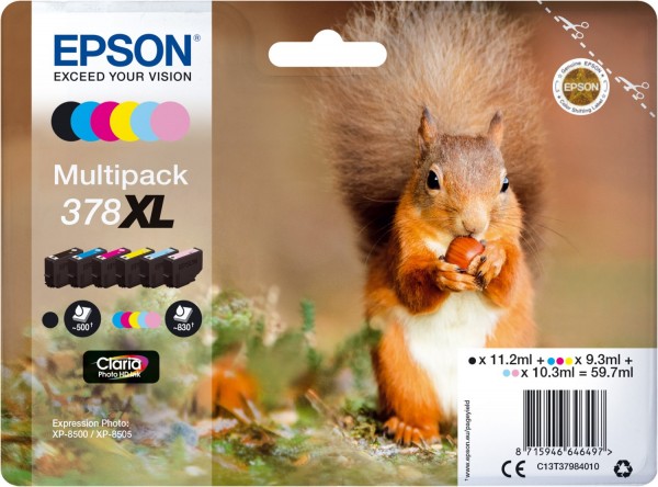 378XL Claria Photo HD Multipack 6-farbig