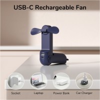 Handheld Fan 8 Miniventilator blau
