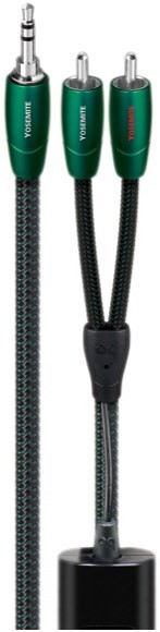 Yosemite 3,5mm>RCA (20m) Audiokabel schwarz/grün