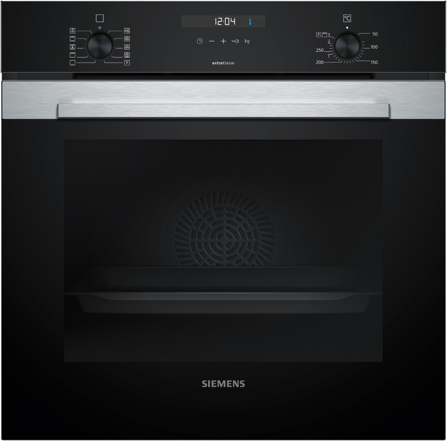 HB337G6S3 Einbaubackofen edelstahl, 71 l, Pizza-Stufe, schnelles Vorheizen, 59,4 cm breit, A+, iQ500