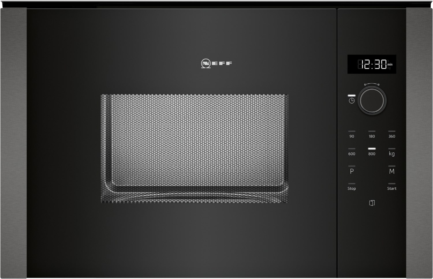 Image of HLAWD23G0 Einbau-Solo-Mikrowelle graphite grey