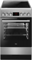 SHC 903 032 E Elektroherd mit Glaskeramikfeld edelstahl, 65 l, Pizza-Stufe, 50 cm breit, A, 4 Kochzonen