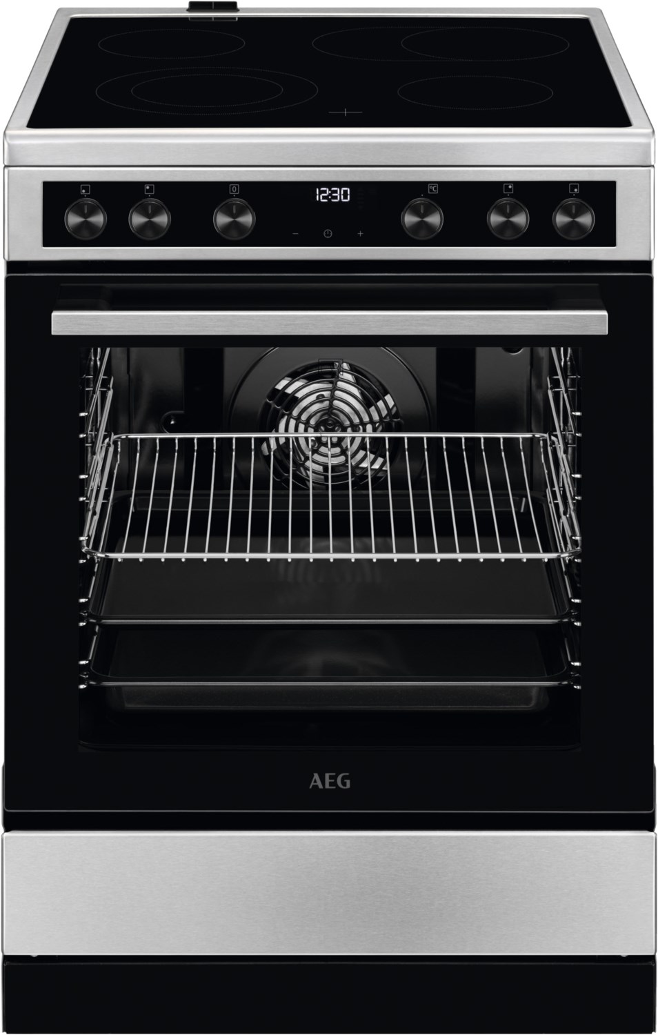 Image of CCB644BGBM Elektroherd mit Kochfeld edelstahl, 73 l, Pizza-Stufe, 59,6 cm breit, A