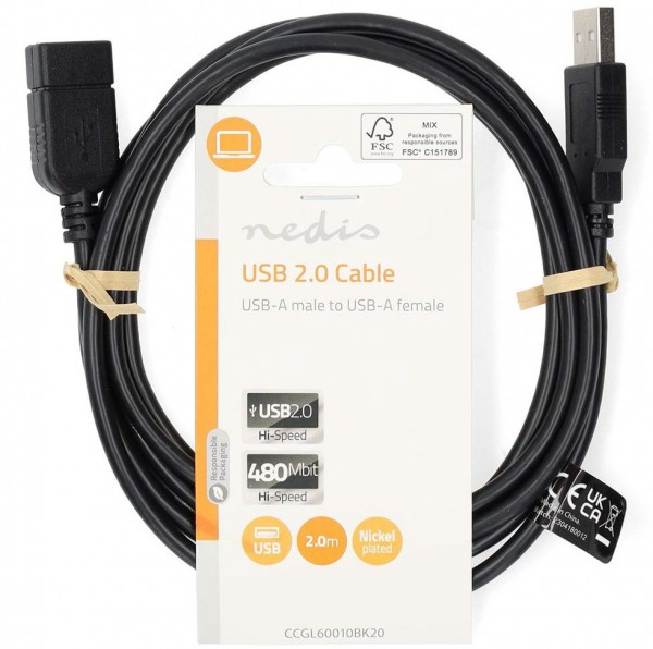 CCGL60010BK20 USB-Kabel (2m) schwarz