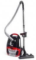 Red Vac Power Bodenstaubsauger schwarz/rot, mit Beutel, HEPA-Filter, 3 l Staubvolumen, 9 m Reichweite, Saugleistung stufenlos regelbar