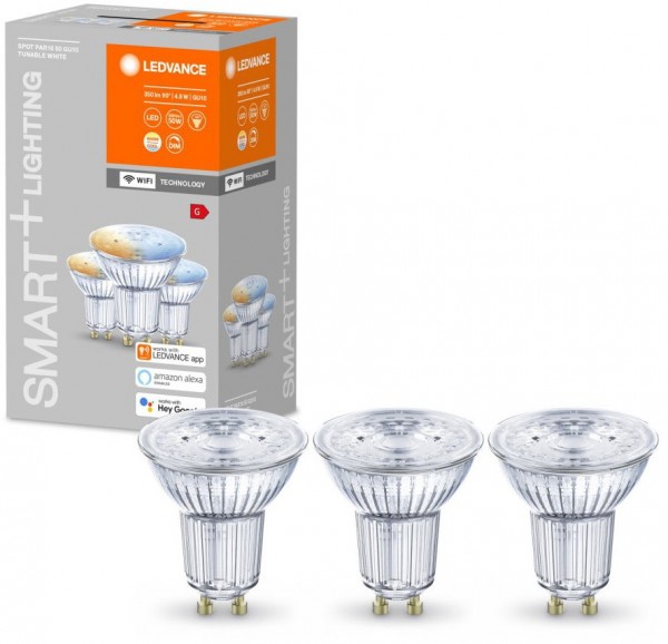 Smarter LED-Reflektor WiFi 4,9W 3St