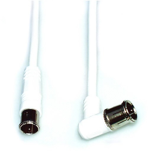FASW 2 F-Kabel Steck-Winkel,2,5m weiß