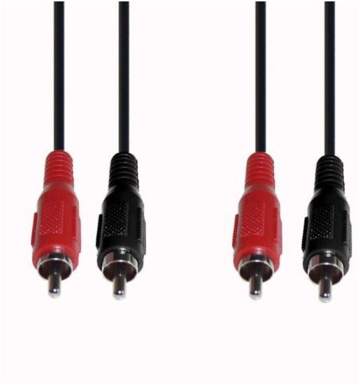 B 33/05 Cinchkabel (0,5m) schwarz