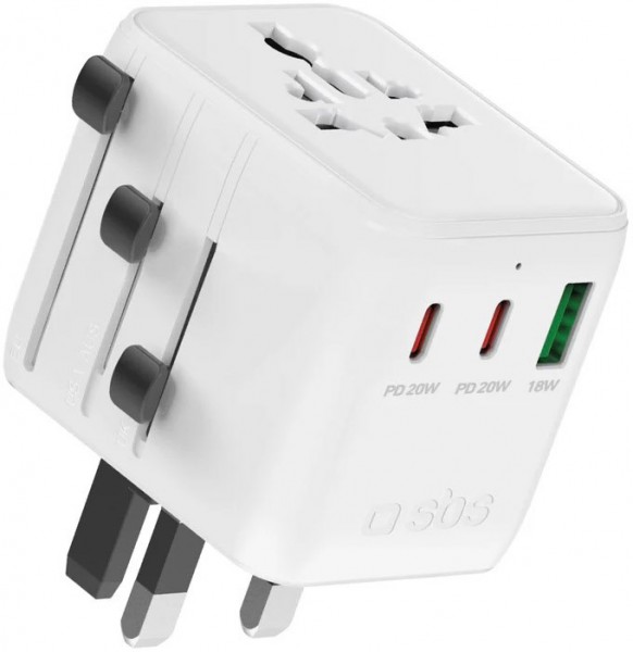 USB/Dual USB Type-C World Adapter Reisestecker
