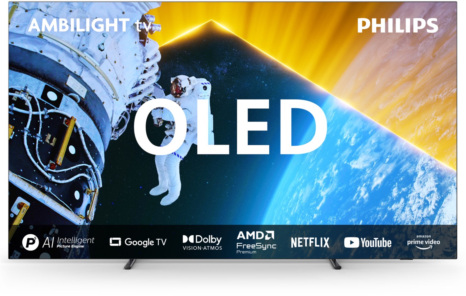 77OLED849/12 194 cm (77") OLED Ambilight TV, 4K Ultra HD, Smart-TV, 120 Hz, DVB-T2/DVB-C/DVB-S2, Sprachsteuerung