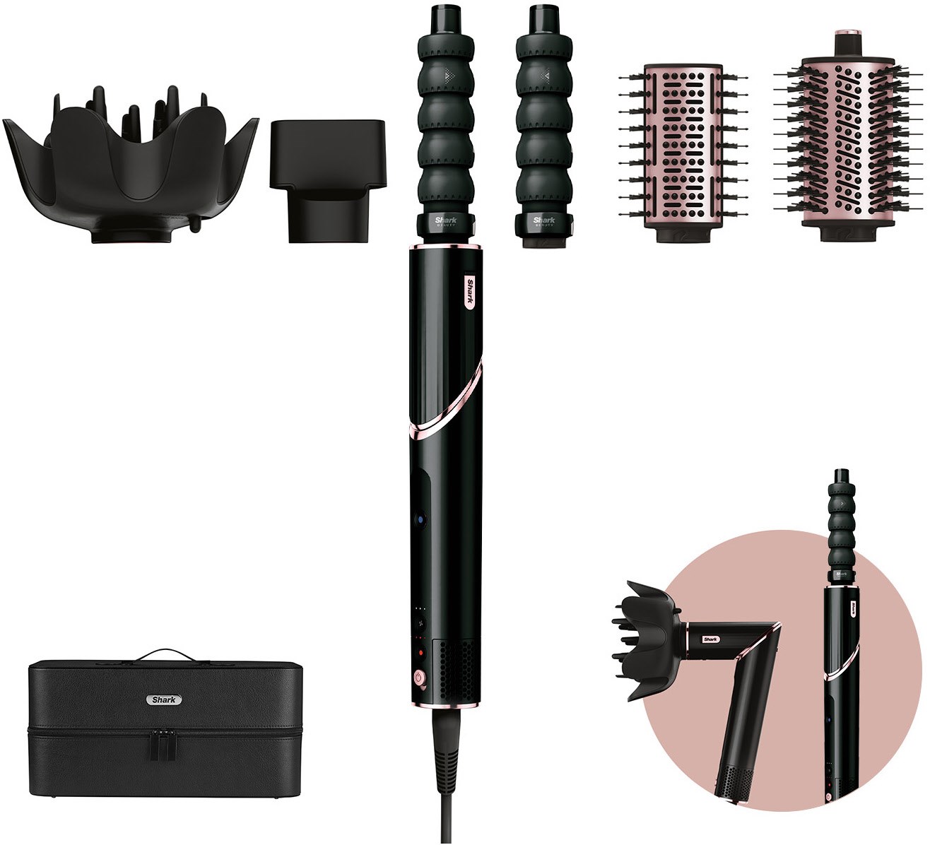 Shark HD446EU FlexStyle 5-in-1 Haarstyler und -trockner schwarz