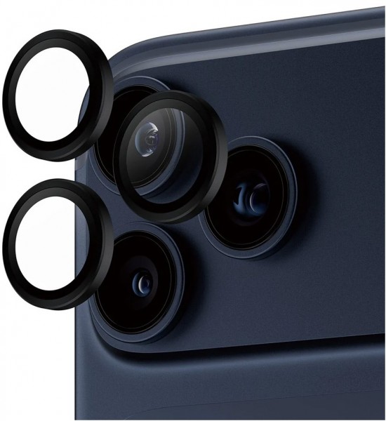 Hoops Kameraschutzglas für iPhone 17 Pro/17 Pro Max/16 Pro schwarz