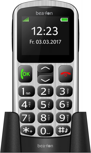 SL250 Seniorenhandy silber/schwarz