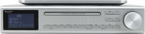 UR 2195 SI Uhrenradio mit CD silber