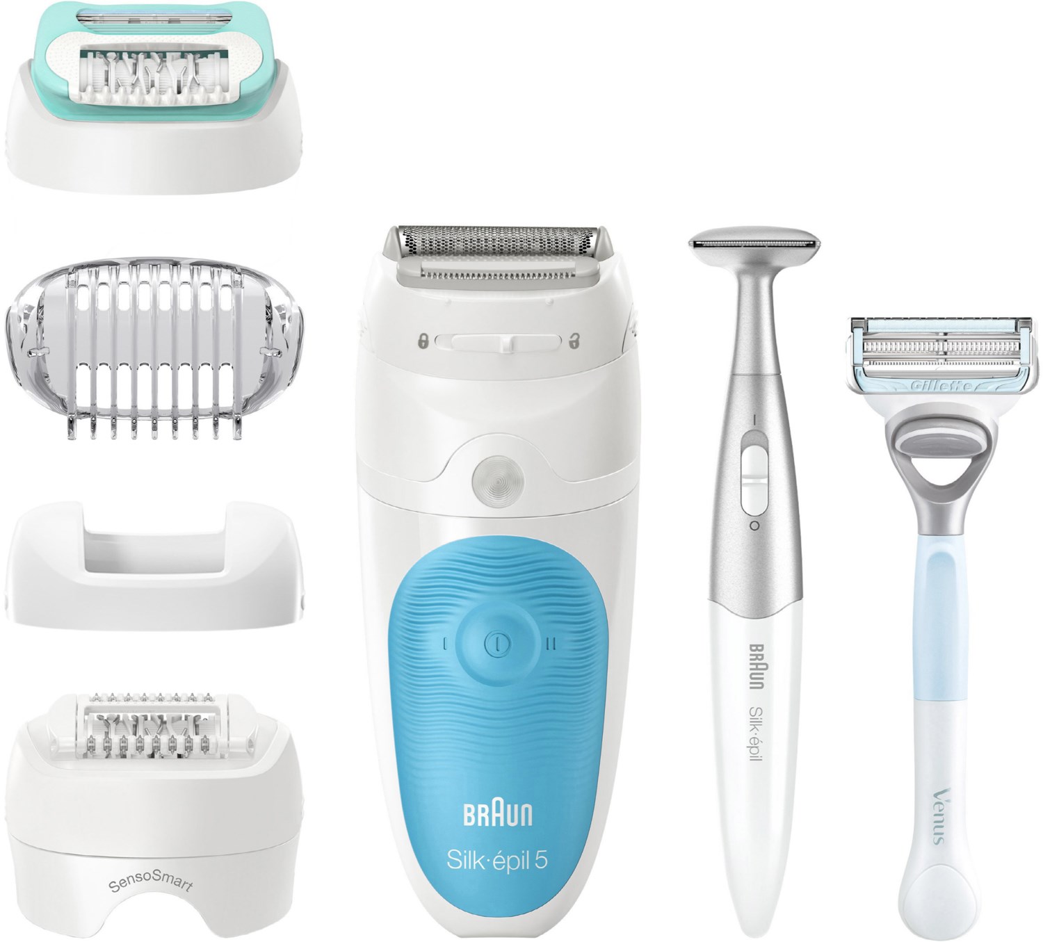 Braun 5-810 Silk-epil SensoSmart Epilierer inkl. Gillette Venus Rasierer