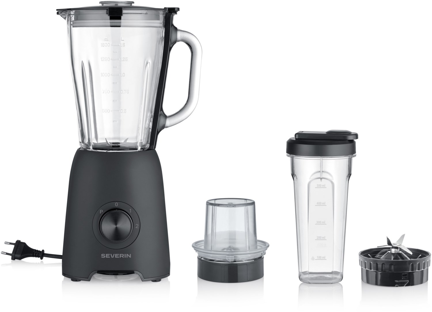 Image of SM 3724 Standmixer + Zerkleinerer matt schwarz
