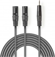 COTH15310GY30 XLR-Audiokabel (3m) 2x XLR-3-Pol-Stecker>3,5-mm-Stecker grau