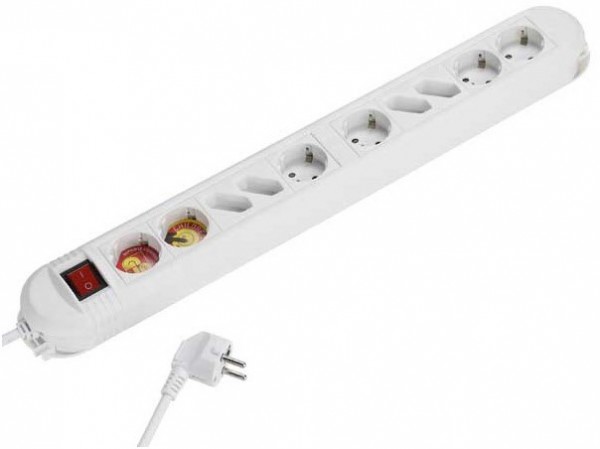 EKS 10 W Steckdosenleiste weiß