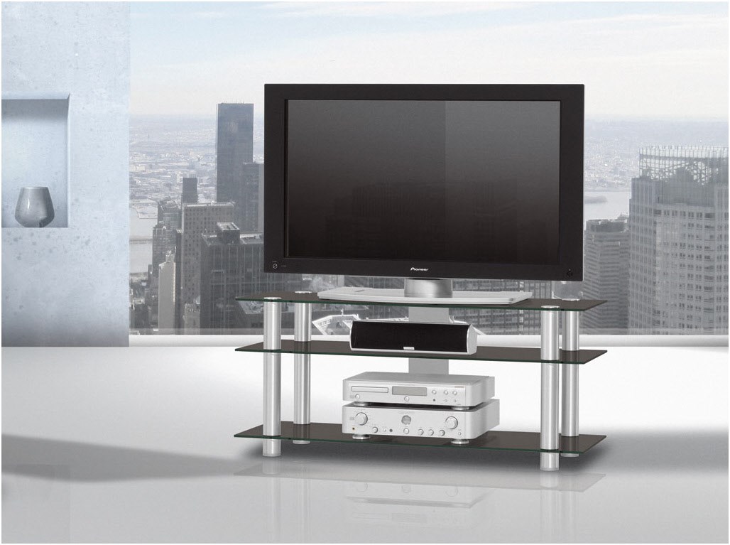 TV1203 TV-Rack schwarzglas