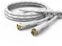 SAT-Anschlusskabel 120dB (5m) F-Stecker>F-Stecker weiß