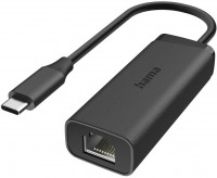 Netzwerk-Adapter USB-C-Stecker>LAN/Ethernet-Buchse schwarz
