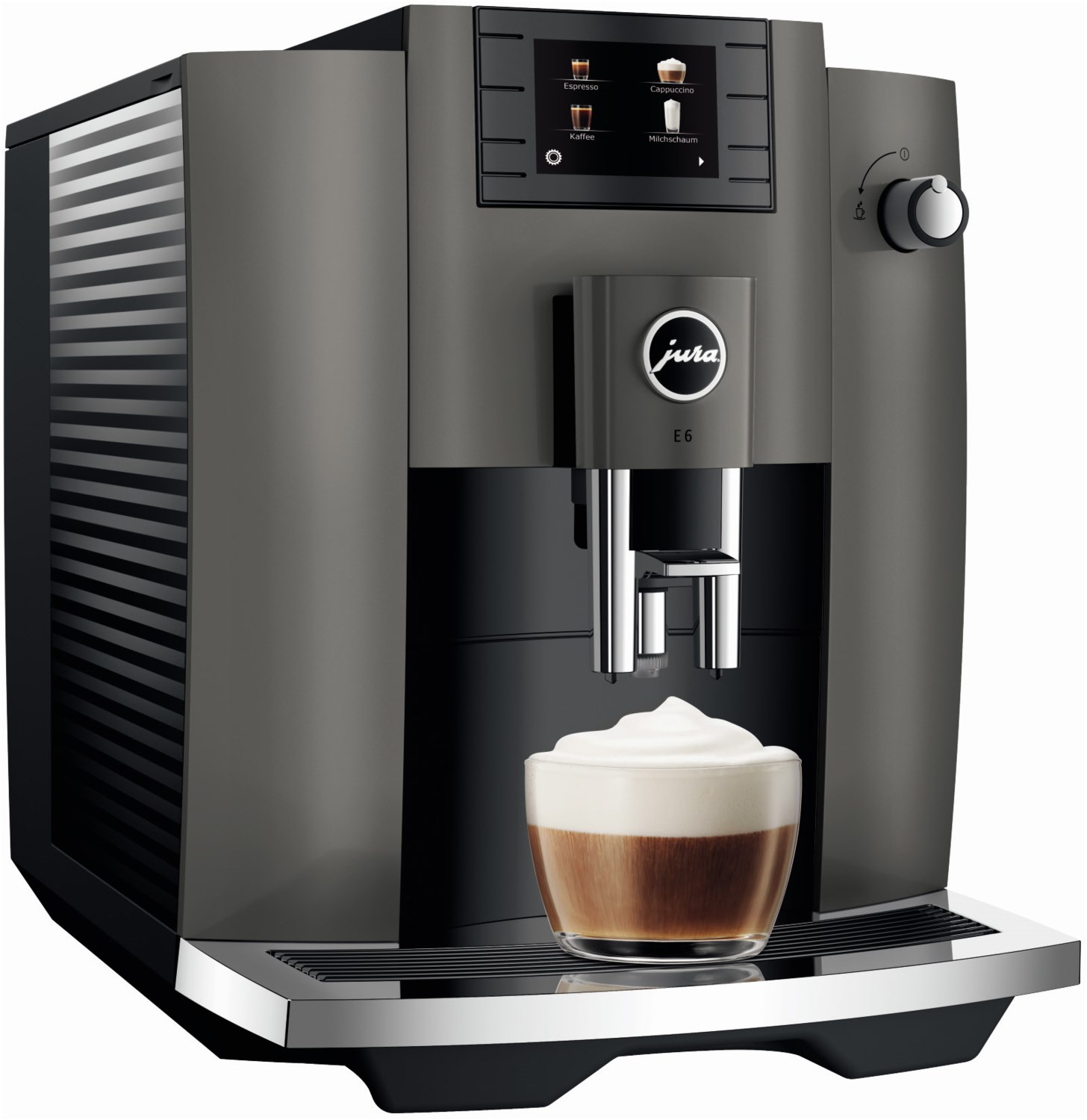 E6 Kaffee-Vollautomat Dark Inox (EC)