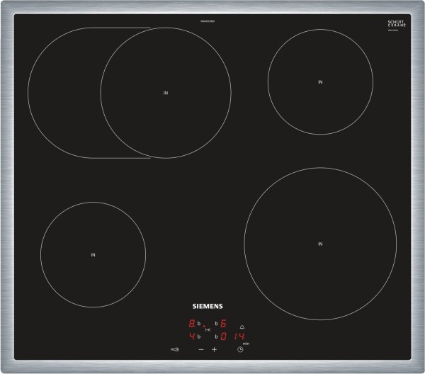 EW645CFB2E Glaskeramik-Induktions-Kochfeld edelstahl