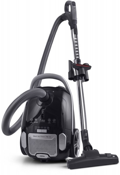 Black Vac Power Bodenstaubsauger schwarz/grau, mit Beutel, HEPA-Filter, 3 l Staubvolumen, 12 m Reichweite