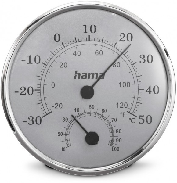 Saipan Thermo-/Hygrometer silber