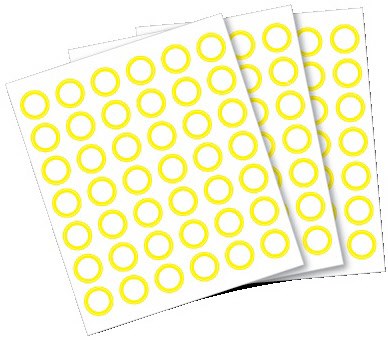 Anybook Sticker 2100er Set für DRP5100 gelb