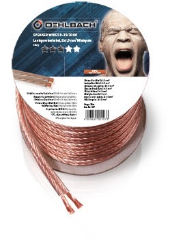 2x 1,5mm (10m) SB Lautsprecherkabel glasklar