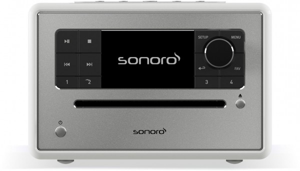 Elite CD/Radio-System hochglanz weiß/silber