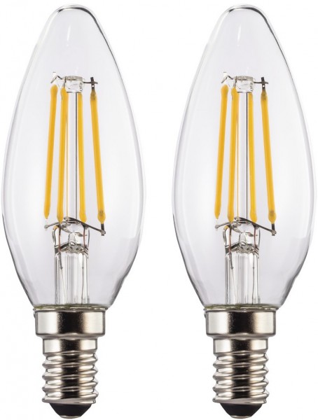 LED-Filament E14, 470lm 2er Pack 00112905