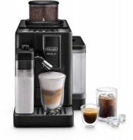 EXAM420.55.BXL Rivelia Start Kaffee-Vollautomat, Milchbehälter, Latte Macchiato/Cappuccino, Stahl-Kegel-Mahlwerk, 15 bar, 1,4 l, schwarz