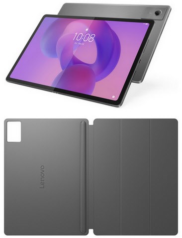 Idea Tab Plus (ZAG70182SE) Tablet luna grey inkl. Folio Case, 12,1 Zoll Display, 256 GB Speicher, 8 GB RAM, Octa Core, Android, 13 MP Kamera