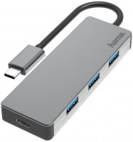USB-C-Hub 4 Ports, USB 3.2 Gen2 grau