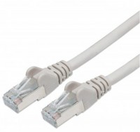 Patchkabel mit Cat7-Rohkabel S/FTP grau (1m)