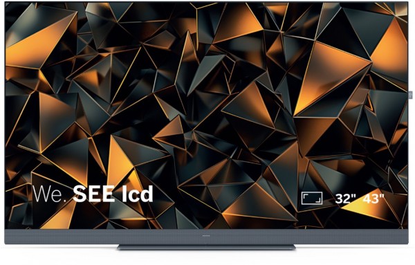 We. SEE 43 108 cm (43") LCD-TV mit LED-Technik storm grey, 4K Ultra HD, Smart-TV, DVB-T2/DVB-C/DVB-S2, Sprachsteuerung