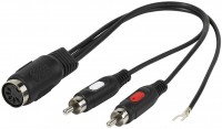 3/05-N 2x Cinch > 5-pol.-DIN-Kupp. Adapter