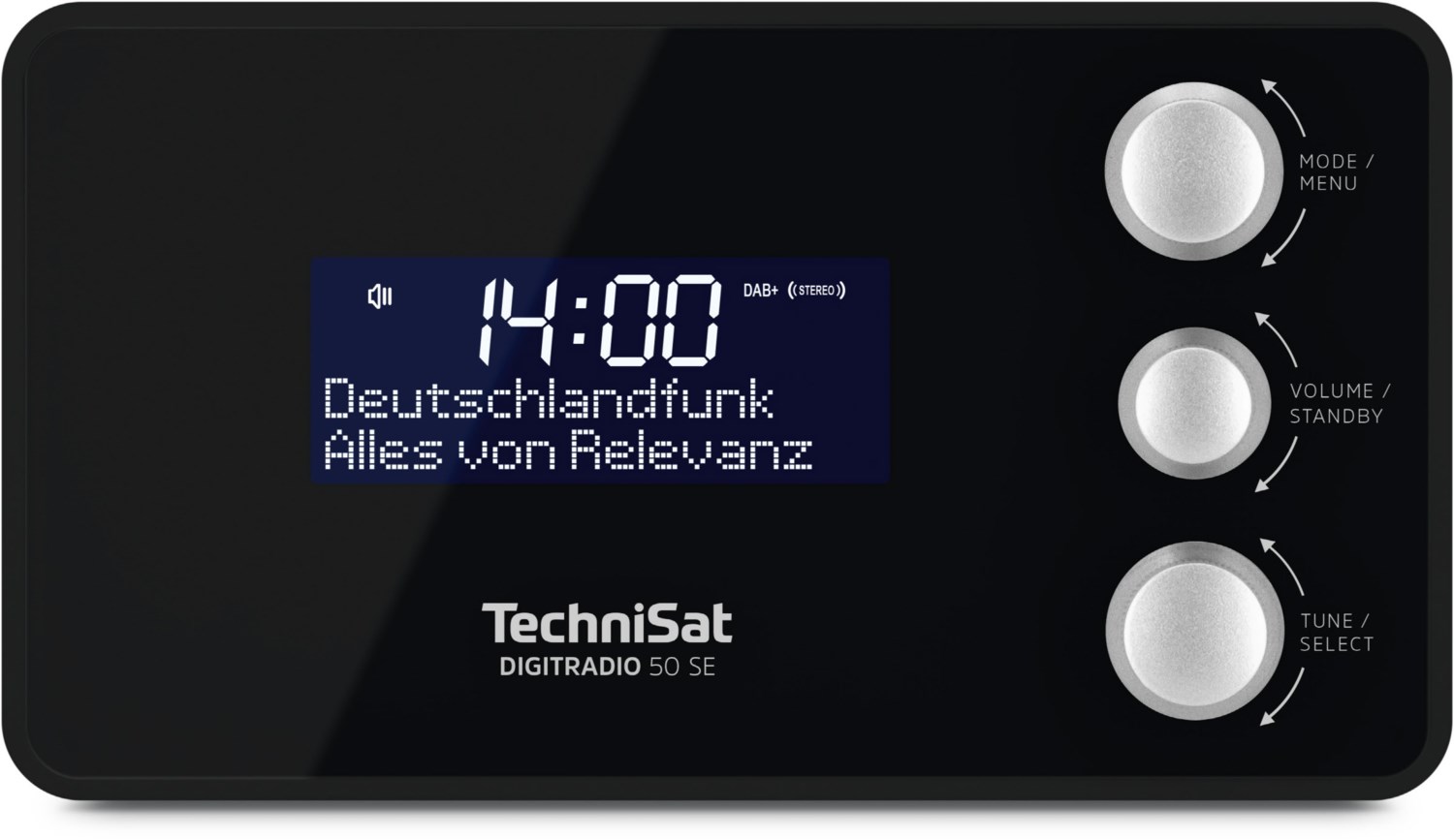 DigitRadio 53 BT Uhrenradio schwarz