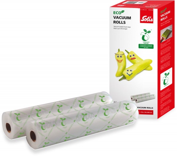 Vakuumierfolien ECO (2Rollen30x600) Folienschweissgeräte-Zubehör transparent
