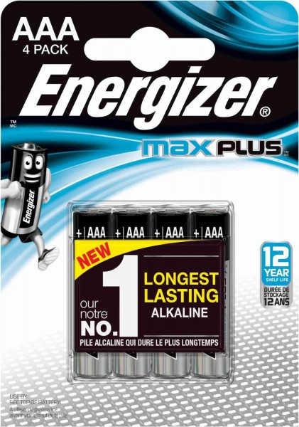 LR03 Max Plus AAA 4er Blister Micro-Batterie