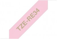TZe-RE34 Textilband (12mm) rosa/gold