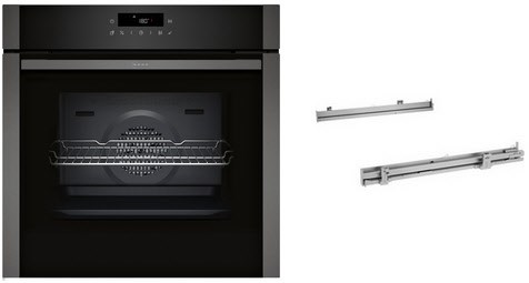BMK320EAP Einbaubackofen bestehend aus B6ACJ7AG3+Z1608BX0+Z1608BX0 graphit, 71 l, Pizza-Stufe, schnelles Vorheizen, Heißluftgrill