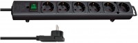 Steckdosenleiste 6-fach (2m) Comfort-Line schwarz