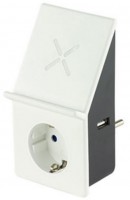USB-Ladegerät Wireless Steckdose weiß